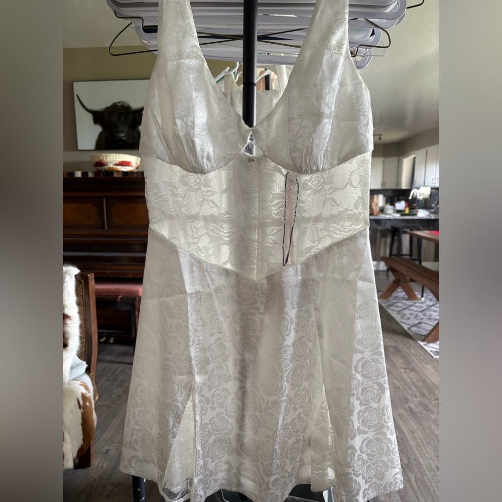 REVOLVE White Lace Wedding Dress - Picture 3 of 10